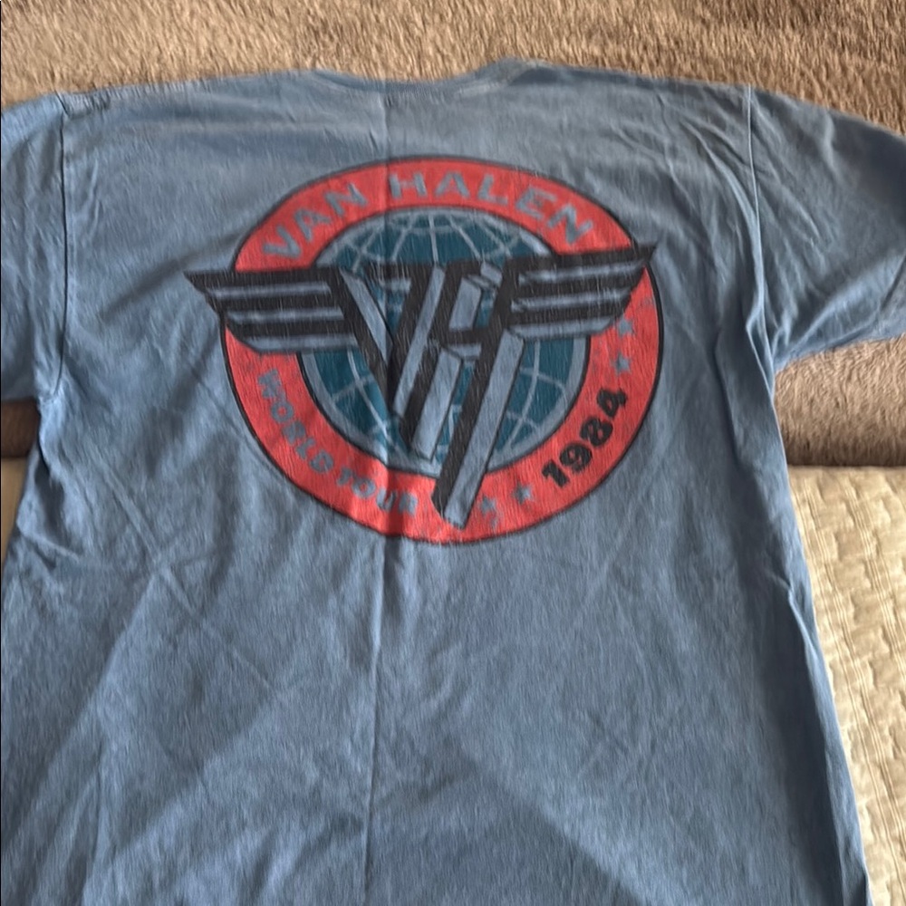 Van Halen 1984 Tour Blue T-Shirt